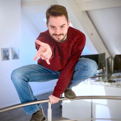 necom Werbeagentur und neuer Mitarbeiter Patrick